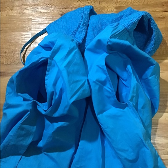 ππ ON SALE NWOT Blue Convertible Spaghetti Strap Smocked Dress - Picture 11 of 13